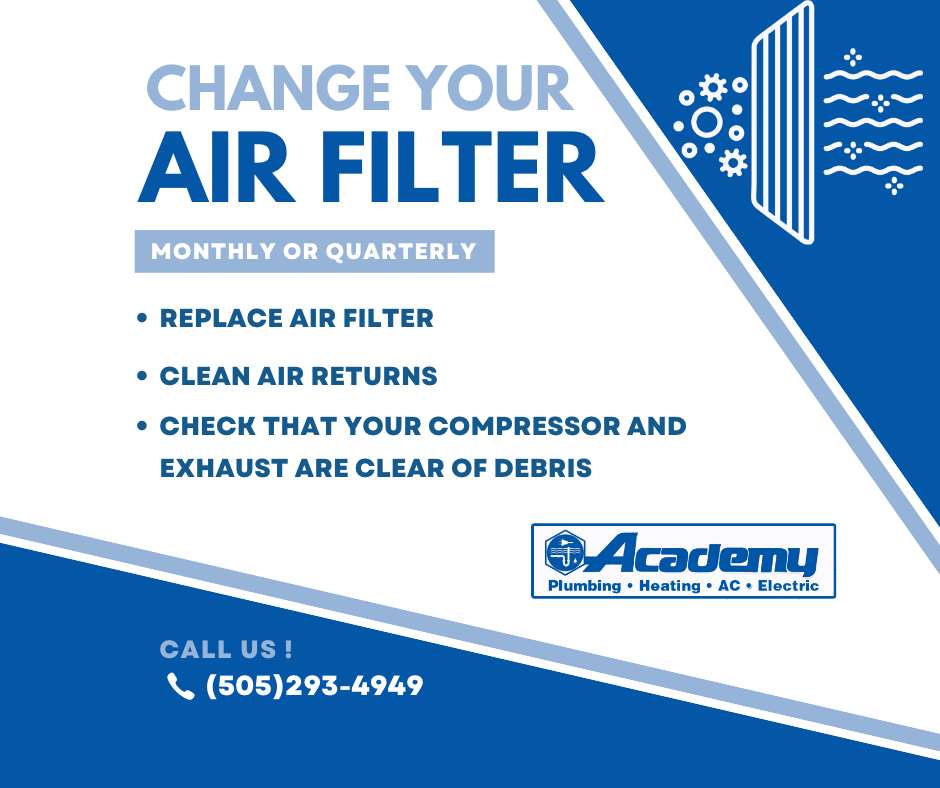 Replace your Air Filter or have Academy do it for you.
